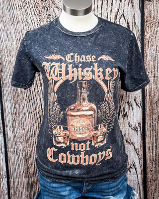 Chase Whiskey Not Cowboys Graphic Tee – Apparel from Bronco Western Supply Co.
