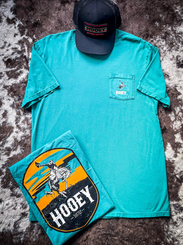 "Cheyenne" Teal Hooey T - Shirt - Apparel - Hooey - Bronco Western Supply Co.