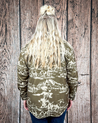 Cimmaron Range Fleece Shacket by Lucky & Blessed – Apparel from Bronco Western Supply Co.