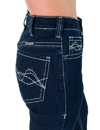 Class Act in Silver Bootcut Jeans by Cowgirl Tuff – Apparel from Bronco Western Supply Co.