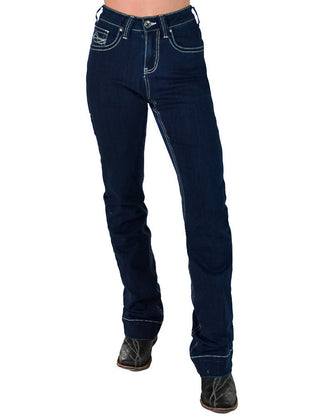 Class Act in Silver Bootcut Jeans by Cowgirl Tuff – Apparel from Bronco Western Supply Co.