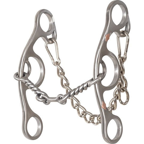 Classic Equine Sherry Cervi Short Shank Twisted Wire Dog Bone Barrel Bit - Bits - Classic Equine - Bronco Western Supply Co.