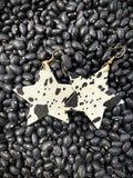 Constellation Cowhide Star Earrings - Jewelry - Bronco Western Supply Co. - Bronco Western Supply Co.