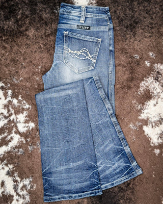 Cool N Edgy Mid - Rise Bootcut Jeans by Cowgirl Tuff – Apparel from Bronco Western Supply Co.