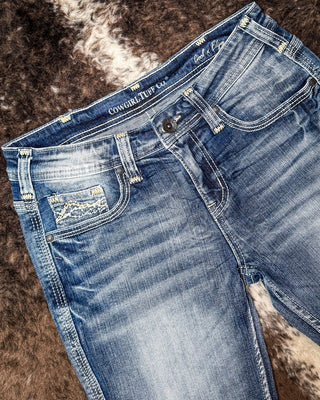 Cool N Edgy Mid - Rise Bootcut Jeans by Cowgirl Tuff – Apparel from Bronco Western Supply Co.