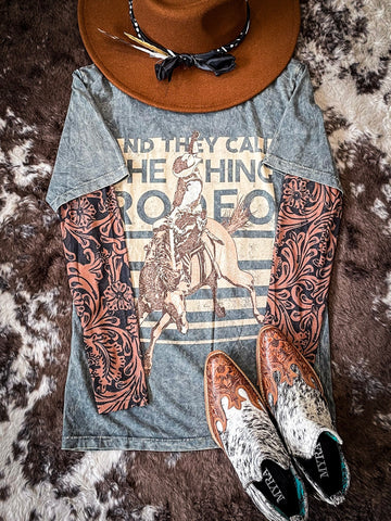 Country Road Leather Mesh Top - Apparel - Sterling Kreek - Bronco Western Supply Co.