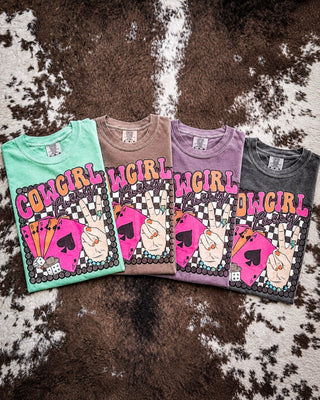 Cowgirl Lucky Graphic Tee – Apparel from Bronco Western Supply Co.