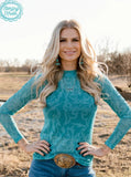 Cowgirl Thing Mesh Top - Shirts & Tops - Sterling Kreek - Bronco Western Supply Co.