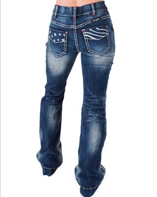 Cowgirl Tuff American Trouser Pull - On Trouser Jeans – Apparel from Bronco Western Supply Co.