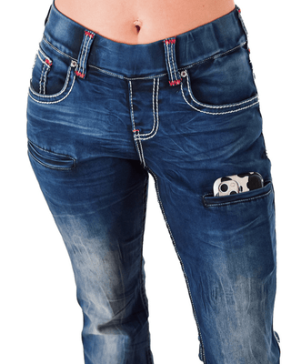 Cowgirl Tuff American Trouser Pull - On Trouser Jeans – Apparel from Bronco Western Supply Co.