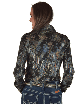 Cowgirl Tuff Black Oil Iridescent Pullover Button Up – Apparel from Bronco Western Supply Co.