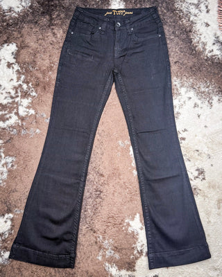 Cowgirl Tuff - Black Sport Trouser Jeans – Natural Waist with Cellphone Pocket – Apparel from Bronco Western Supply Co.