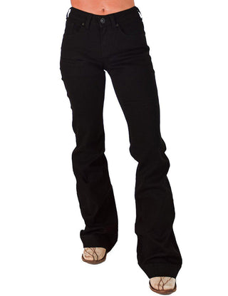 Cowgirl Tuff - Black Sport Trouser Jeans – Natural Waist with Cellphone Pocket – Apparel from Bronco Western Supply Co.