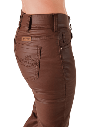 Cowgirl Tuff Brown Sugar Pull - On Trouser Jeans – Apparel from Bronco Western Supply Co.
