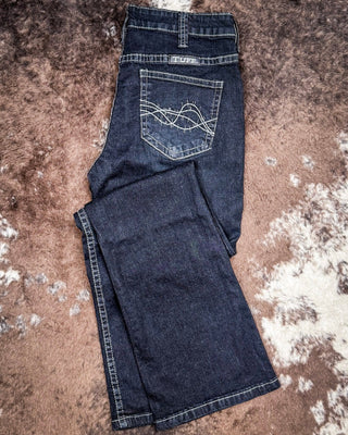 Cowgirl Tuff - Dark Charcoal DFMI Bootcut Jeans – Natural Waist Tuff Flex Denim – Apparel from Bronco Western Supply Co.