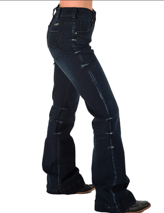 Cowgirl Tuff Deep Sapphires Trouser Jeans – Apparel from Bronco Western Supply Co.