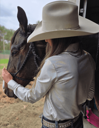 Cowgirl Tuff Desert Hound Pullover Button Up with Silver Foil – Apparel from Bronco Western Supply Co.