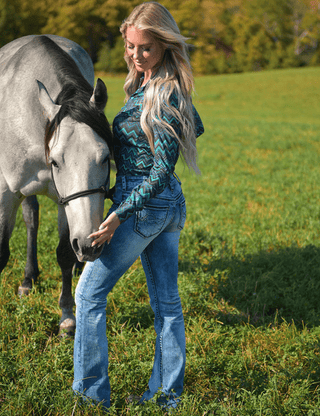 Cowgirl Tuff DFMI Bleached Bootcut Jeans – Apparel from Bronco Western Supply Co.