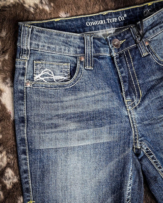 Cowgirl Tuff Don't Fence Me In Bootcut Jeans – Apparel from Bronco Western Supply Co.