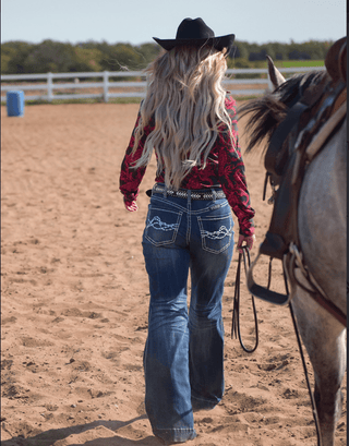 Cowgirl Tuff Edgy Wide Leg Jeans – Apparel from Bronco Western Supply Co.