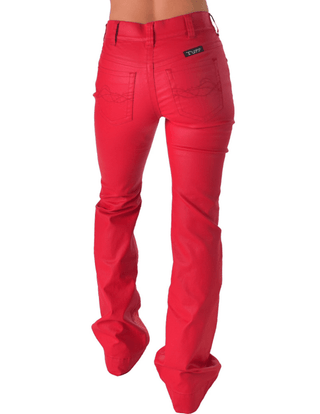 Cowgirl Tuff Flame Pull - On Trouser Jeans – Apparel from Bronco Western Supply Co.