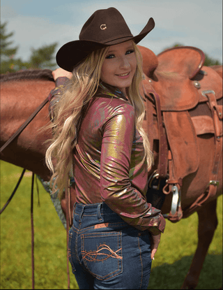 Cowgirl Tuff Garnet Glow Pullover Button Up – Apparel from Bronco Western Supply Co.