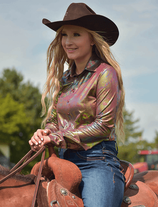 Cowgirl Tuff Garnet Glow Pullover Button Up – Apparel from Bronco Western Supply Co.