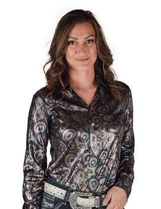 Cowgirl Tuff Midnight Mirage Pullover Button Up – Apparel from Bronco Western Supply Co.