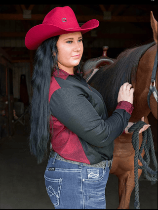 Cowgirl Tuff Never Give Up Pullover Button Up – Apparel from Bronco Western Supply Co.