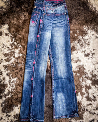 Cowgirl Tuff Pink Arrows Bootcut Jeans – Apparel from Bronco Western Supply Co.