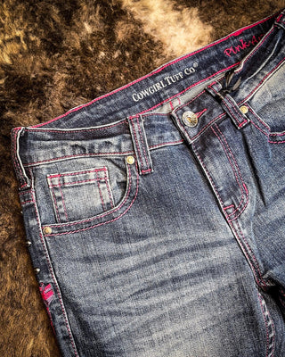 Cowgirl Tuff Pink Arrows Bootcut Jeans – Apparel from Bronco Western Supply Co.