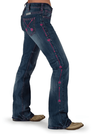 Cowgirl Tuff Pink Arrows Bootcut Jeans – Apparel from Bronco Western Supply Co.
