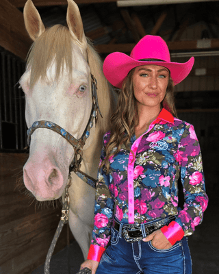Cowgirl Tuff Pink Meadow Pullover Button Up – Apparel from Bronco Western Supply Co.