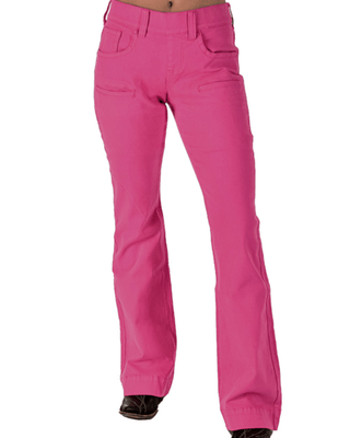 Cowgirl Tuff Pink Pull - On Trouser Jeans – Apparel from Bronco Western Supply Co.