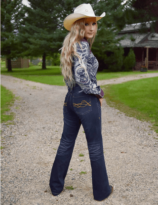 Cowgirl Tuff Platinum Bootcut Jeans – Apparel from Bronco Western Supply Co.