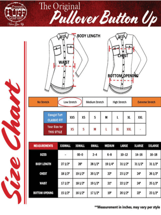 Cowgirl Tuff Prescott Pearl Snap – Denim Button Up with Boot Stitch Embroidery – Apparel from Bronco Western Supply Co.