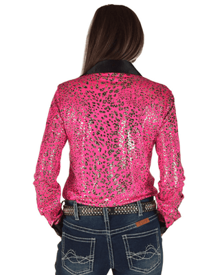 Cowgirl Tuff Prowling in Pink Pullover Button Up – Apparel from Bronco Western Supply Co.