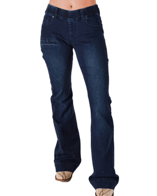 Cowgirl Tuff Pull - On Sapphire Bling Trouser – Apparel from Bronco Western Supply Co.