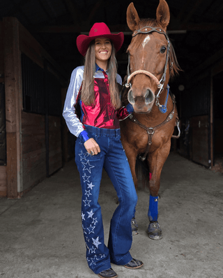 Cowgirl Tuff Pull - On Star Trouser – Apparel from Bronco Western Supply Co.