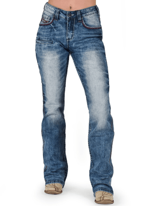 Cowgirl Tuff Red Roan Bootcut Jeans - Apparel - Cowgirl Tuff Company - Bronco Western Supply Co.
