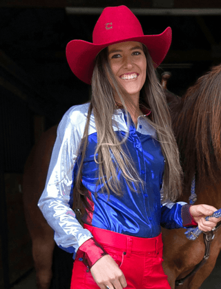 Cowgirl Tuff Red White and Rodeo Pullover Button Up – Apparel from Bronco Western Supply Co.