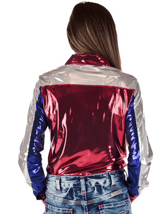 Cowgirl Tuff Red White and Rodeo Pullover Button Up – Apparel from Bronco Western Supply Co.