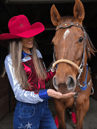 Cowgirl Tuff Stars Stripes and Rodeo Nights Pullover Button Up – Apparel from Bronco Western Supply Co.