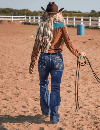 Cowgirl Tuff Turquoise Arrows Bootcut Jeans – Apparel from Bronco Western Supply Co.