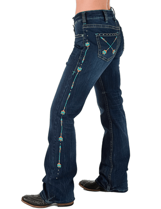 Cowgirl Tuff Turquoise Arrows Bootcut Jeans – Apparel from Bronco Western Supply Co.