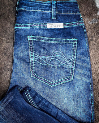 Cowgirl Tuff Turquoise Hurricane Trouser Jeans – Apparel from Bronco Western Supply Co.
