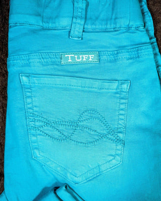 Cowgirl Tuff Turquoise Pull - On Trouser Jeans – Apparel from Bronco Western Supply Co.