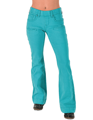 Cowgirl Tuff Turquoise Pull - On Trouser Jeans - Apparel - Cowgirl Tuff Company - Bronco Western Supply Co.