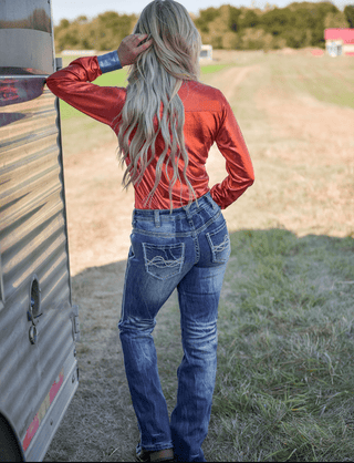 Cowgirl Tuff Twisted Turquoise Bootcut Jeans - Apparel - Cowgirl Tuff Company - Bronco Western Supply Co.