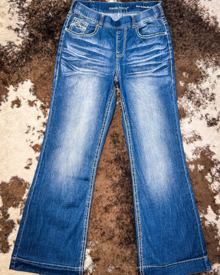 Cowgirl Tuff UltraBreathe Shattered Pull - On Trouser Jeans – Apparel from Bronco Western Supply Co.